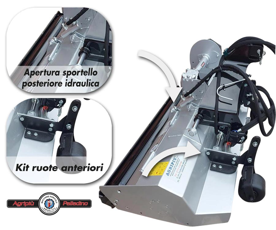 palladino TSP trinciasarmenti per trattori da 50-120 HP aggiunte a richiesta